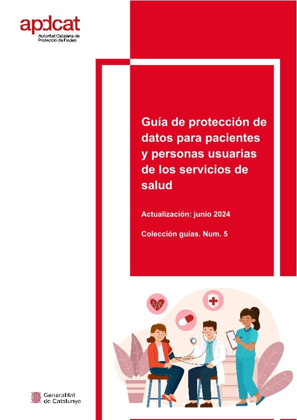 Guía de protección de datos para pacientes y personas usuarias de los servicios de salud