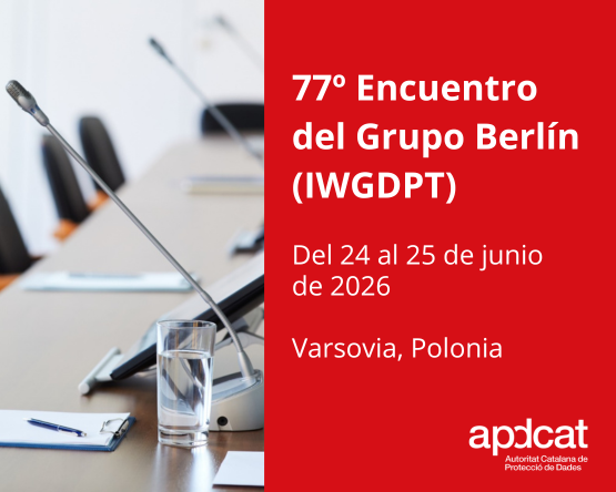 La APDCAT participa en el 77.º encuentro del Grupo de Berlín